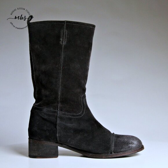J. Crew Brewster Suede Mid Calf Boots - Picture 8 of 14